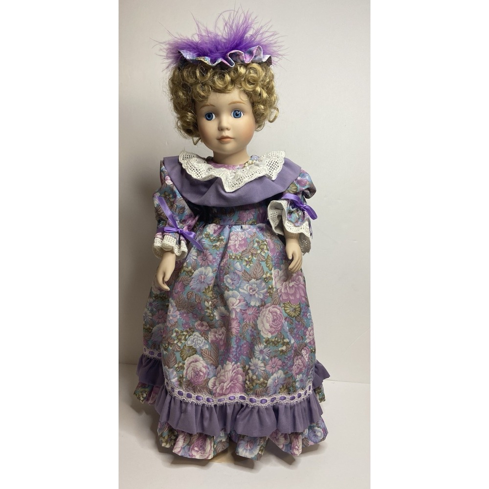 Vintage Moments Treasured Porcelain Doll & Stand with Certificate